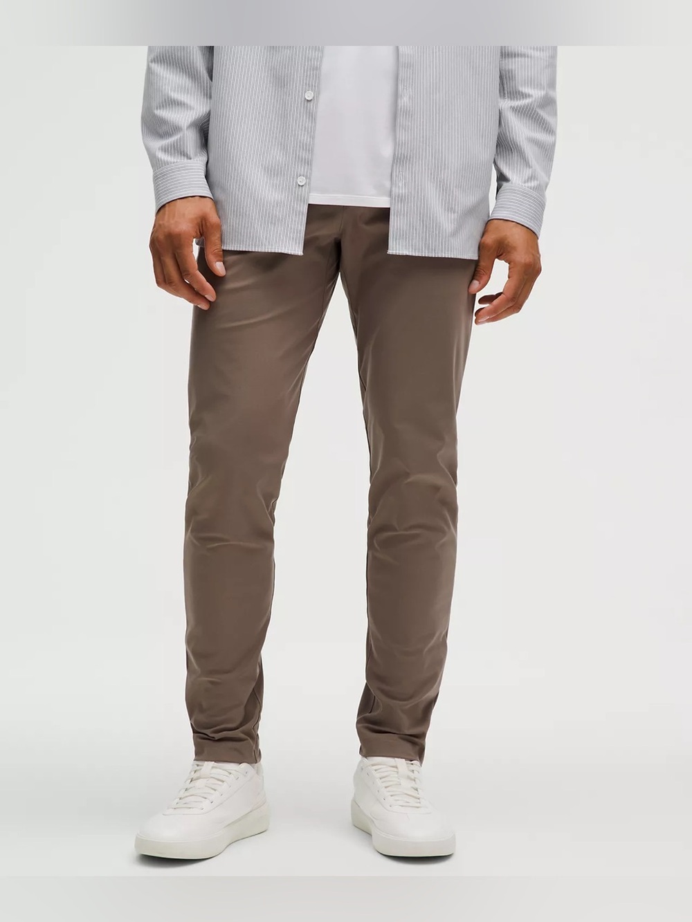 Lululemon athletica slim fit abc 5 pocket casual pants size 32 color nomad taupe